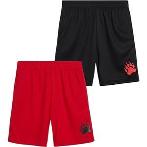 Black Bear Boys' Active Shorts - 2 Pack Performance Dry-Fit Athletic Solid Short
